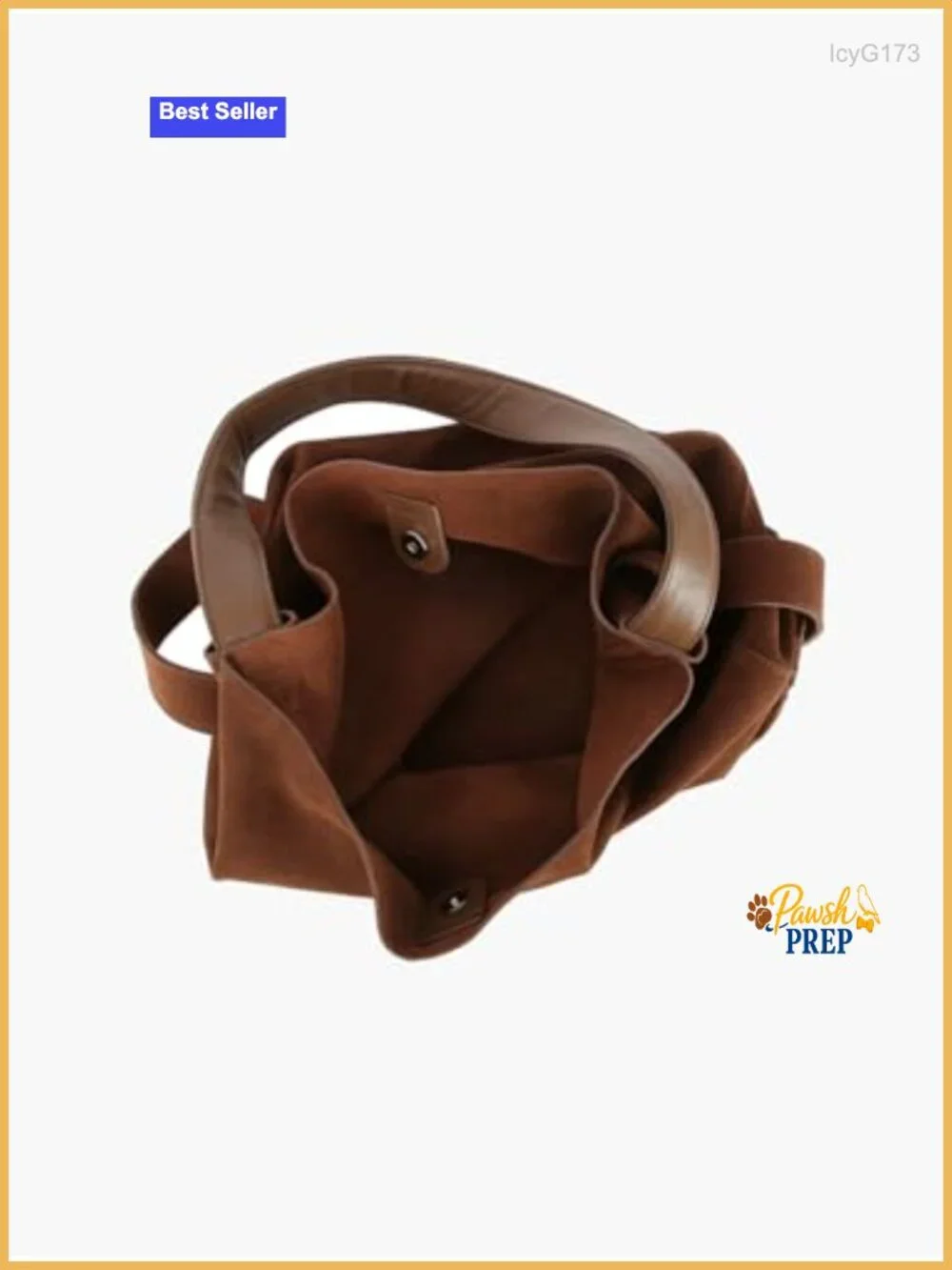 Genuine Suede 2-in-1 Hobo Handbag Tote with Detachable Pouch